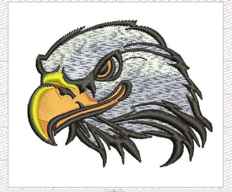 Eagle Embroidery Machine Embroidery Design Instant Download Etsy