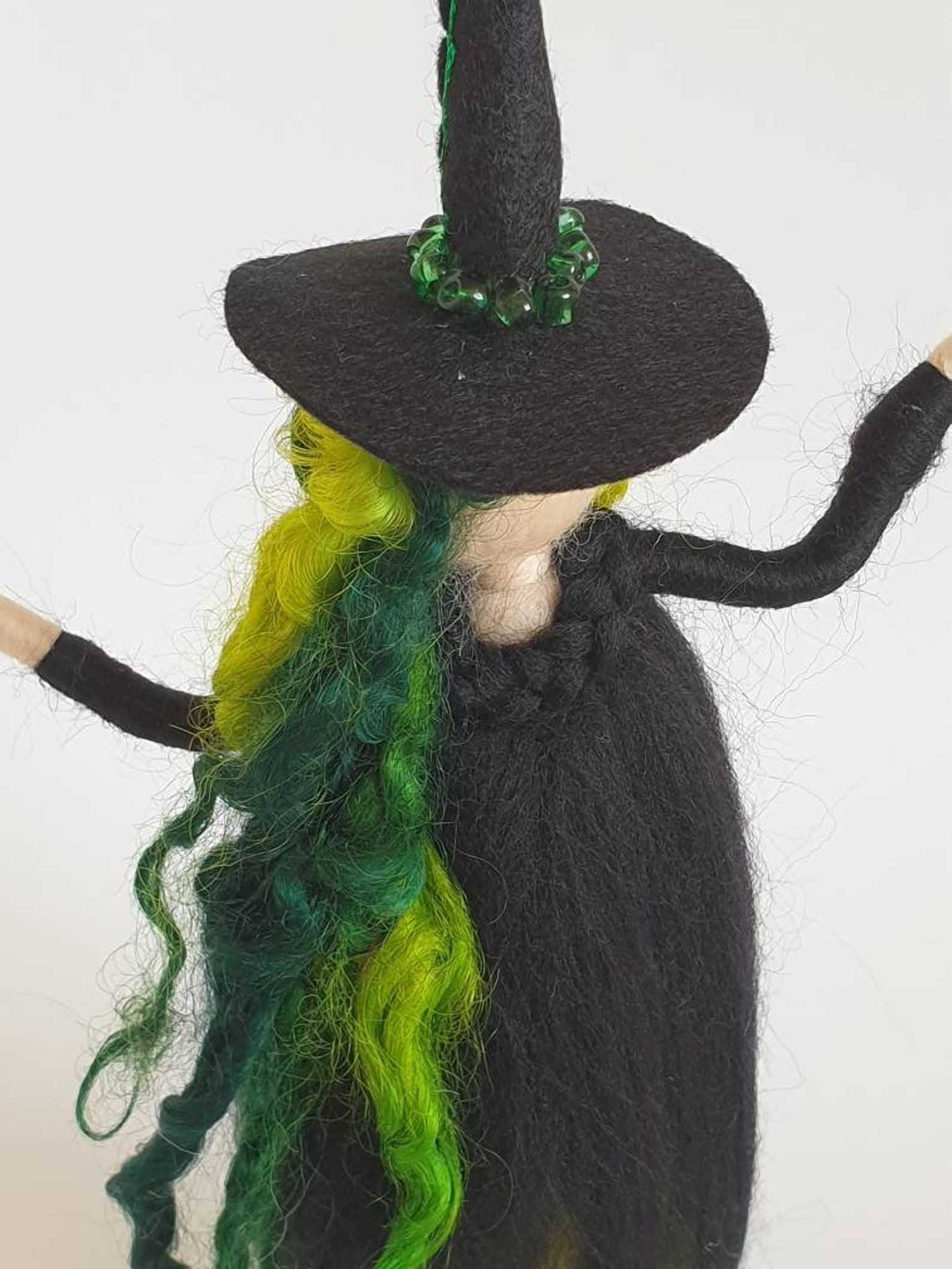 Needle Felt Witch Felt Witch Witch Figurine Halloween Etsy