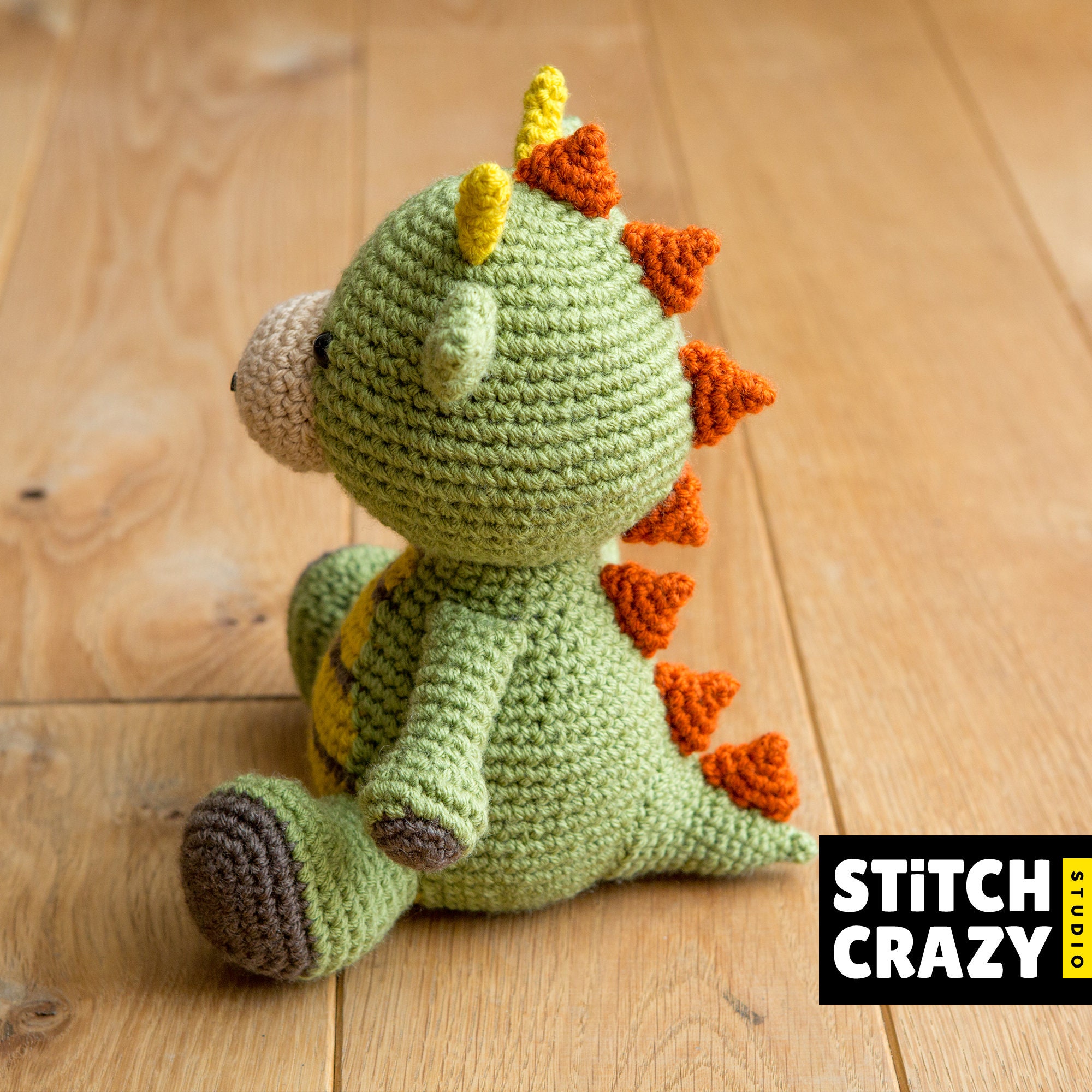 Crochet Dragon Handmade Baby Animal Toy Plush Toy Yarn | Etsy