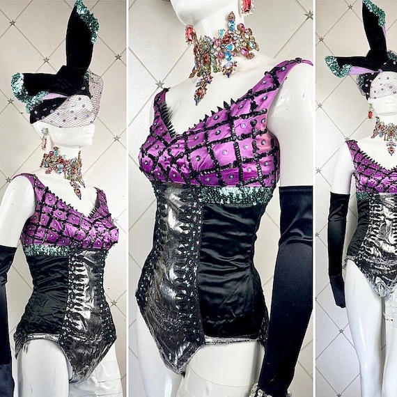 Burlesque Headpiece Silver Black Burlesque Headpiece Silver Black