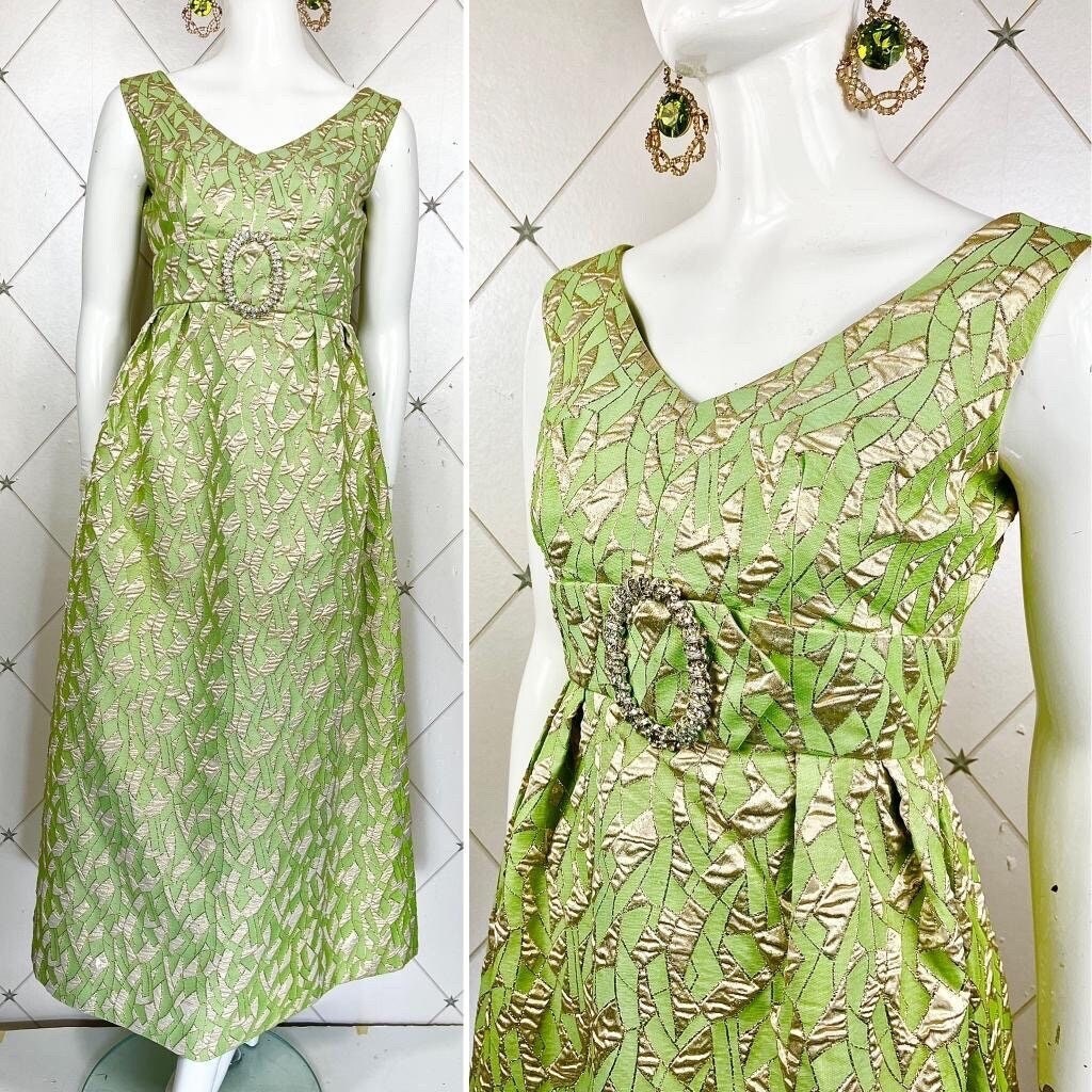 Brocade evening gown clearance