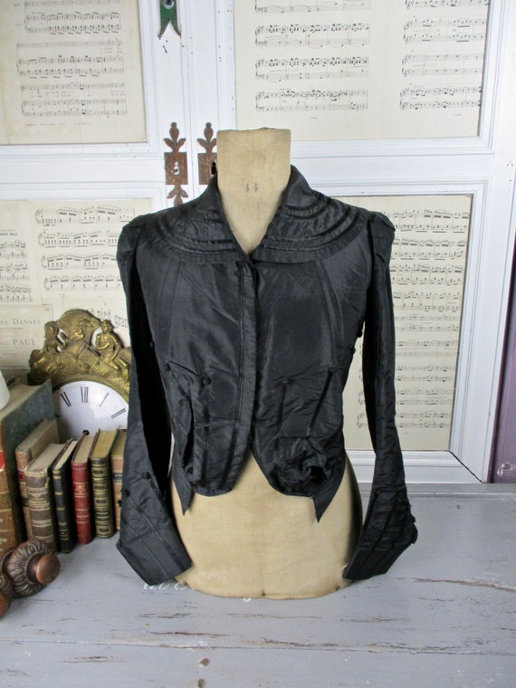 Victorian French Silk Bodice / Jacket c1800s