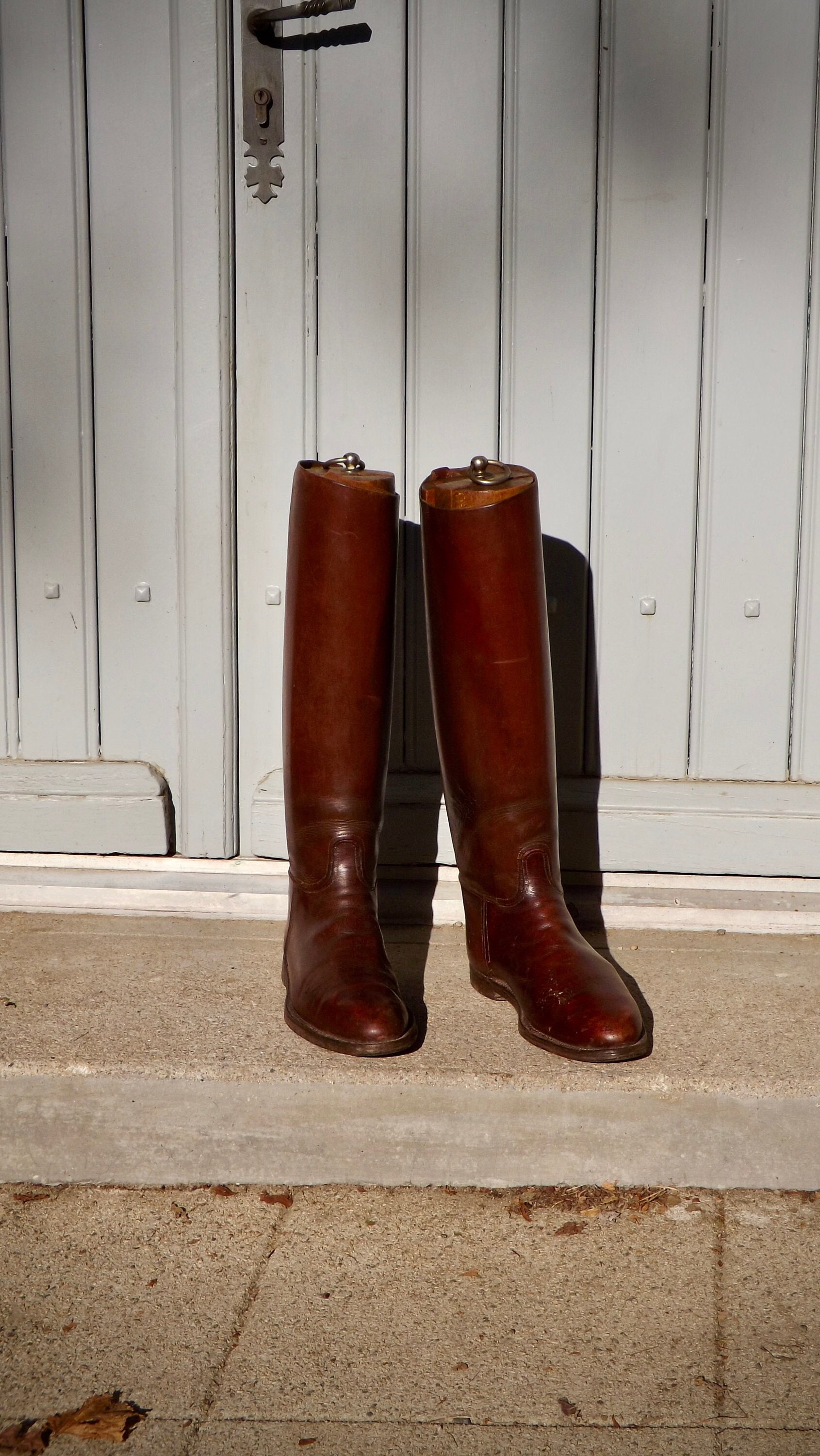 Leather Riding Boots - Etsy