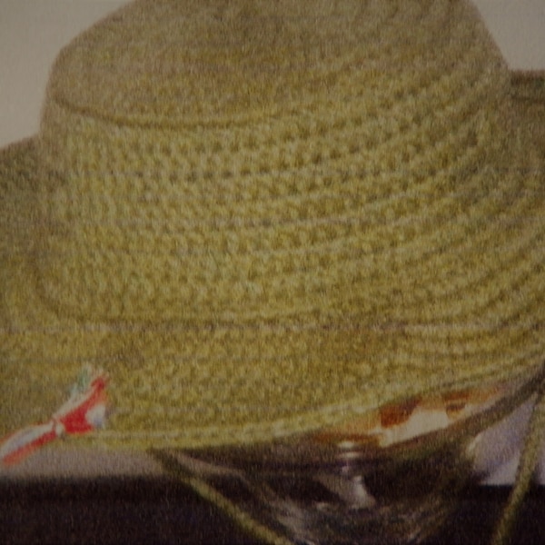 Crocheted, baby, fly fishing hat pattern