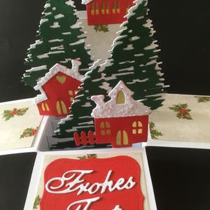 Weihnachtsdorf winterlicher Wald