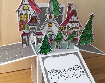 Christmas Village Ice Skaters Christmas Tree