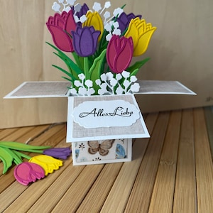 Un hermoso ramo de tulipanes