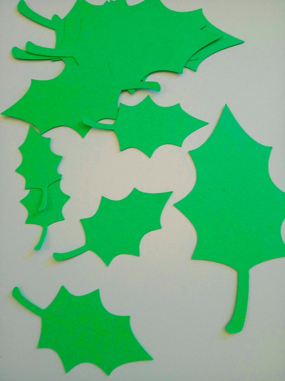 Die Cut Leaves 33 Pcs 25 Color Leaf Cut Outs Paper Leaves Etsy