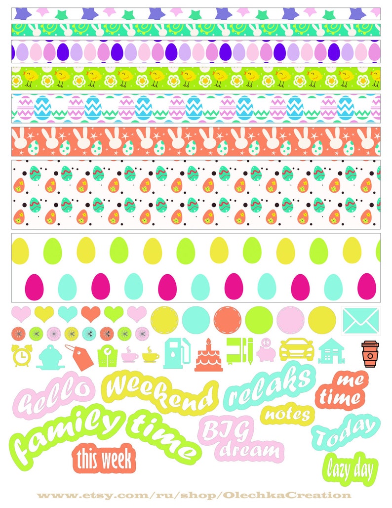 Mambi Happy Planner Printable Stickers/ Instant Download / | Etsy