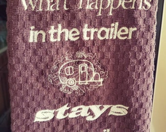 Dish Towel - what happens in the trailer