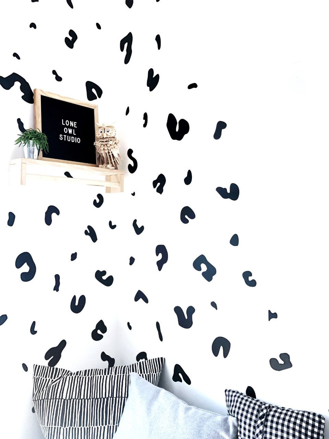 Leopard Print Nursery Decor Wall Decals Etsy UK