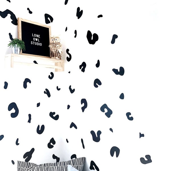 Leopard Print Wall Decal Etsy UK