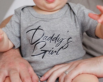 Daddys Girl Bodysuit, First Father's Day Gift for Dad, Cute Baby Clothes