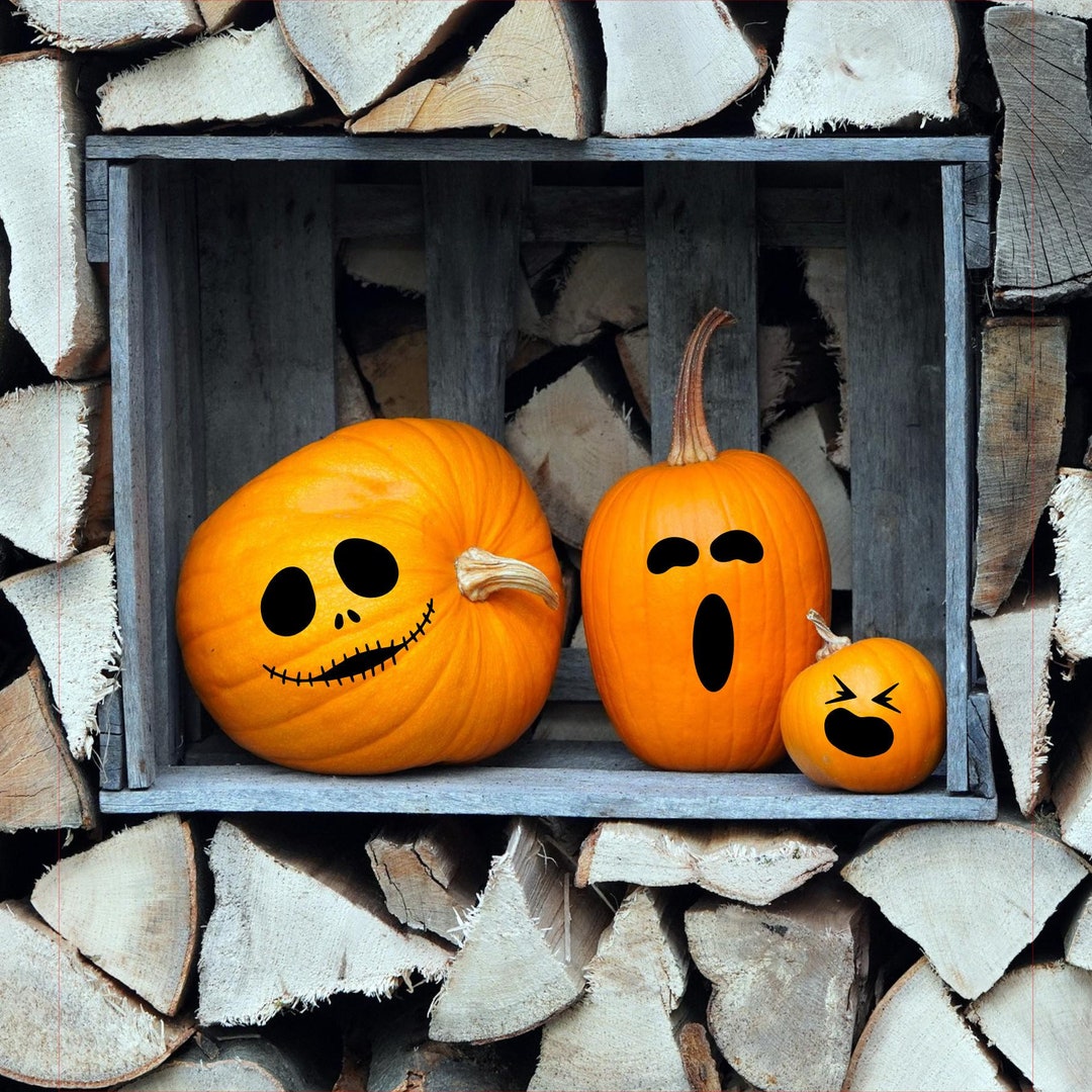 24 Bögen Kürbis-Gesichtsaufkleber Für Halloween, 24.9x30 Cm – Selbstklebend Für Kinder, Party-Deko