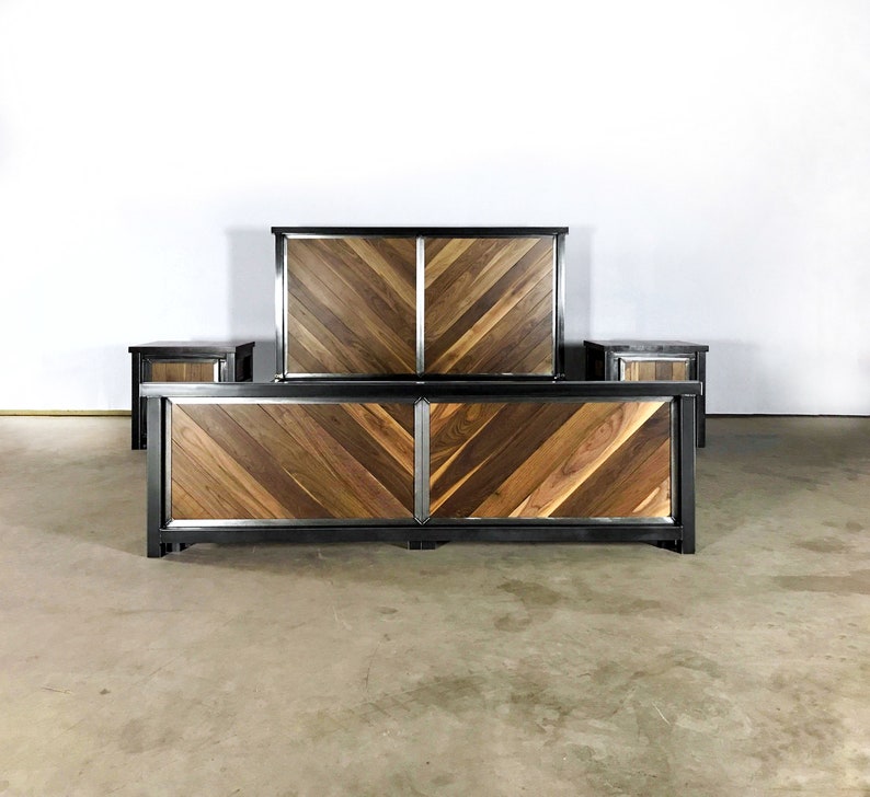 Platform Bed With Storage Bed With Drawers SIGFRID Etsy Canada