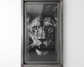Custom Industrial Pointillism Wall Art