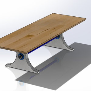 Modern Industrial Executive Conference Table image 4