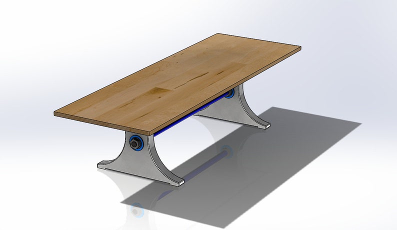 Modern Industrial Executive Conference Table image 4