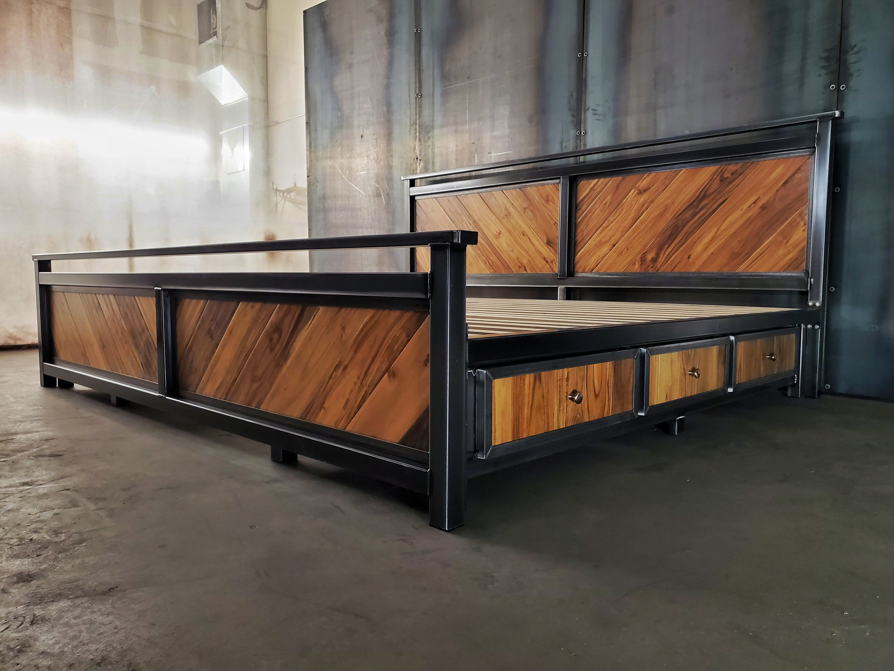 Esparza storage cheap platform bed