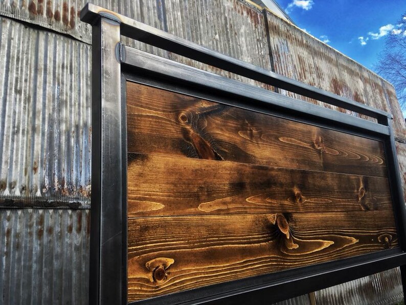 Custom Industrial Headboard Modern Headboard and Footboard Etsy