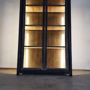 Modern curio cabinet, Industrial hutch, display case