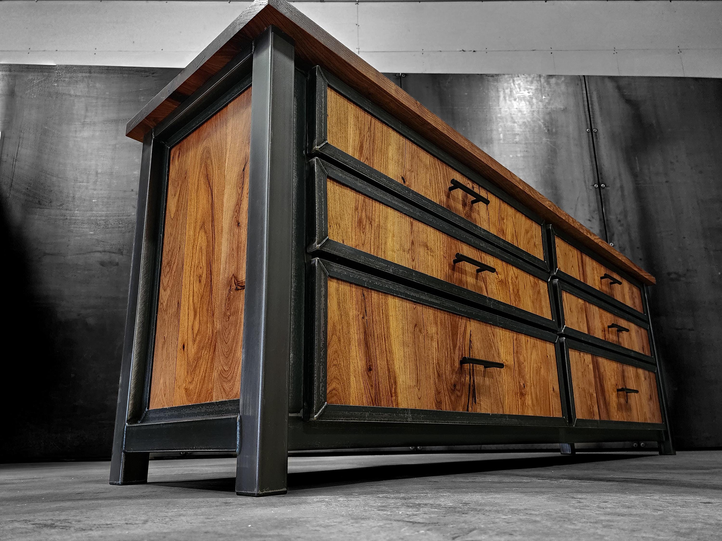 industrial style metal dresser Industrial Metal 6-drawer Dresser - Bed Bath & Beyond