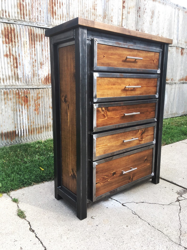 Custom Industrial Dresser, Chest of Drawers, Wardrobe, Armoire image 2