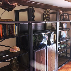 Full Wall bookcase system, Large industrial bookshelf