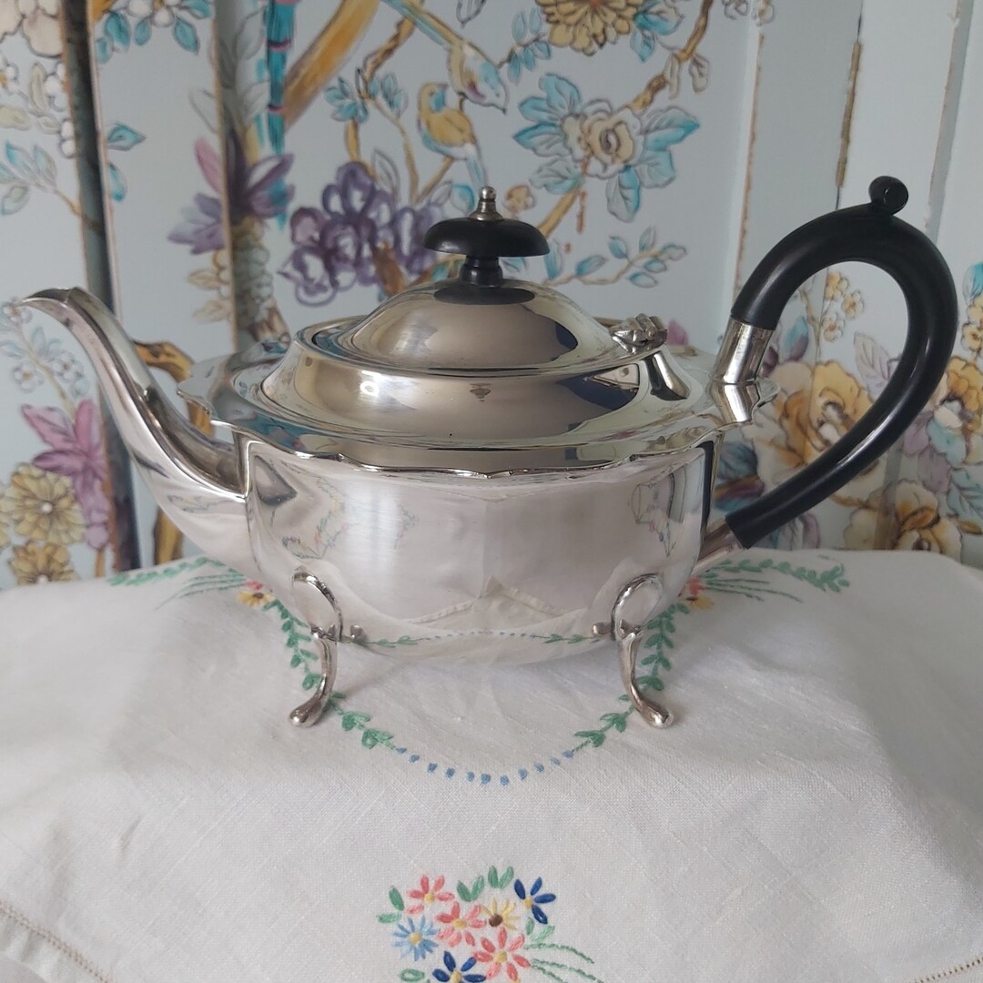 An Antique Silver Plated Teapot Etsy
