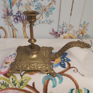 Antique Brass or Ormolu Chamberstick