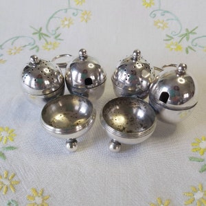 Ein antikes Mappin und Webb Menage Set um 1900
