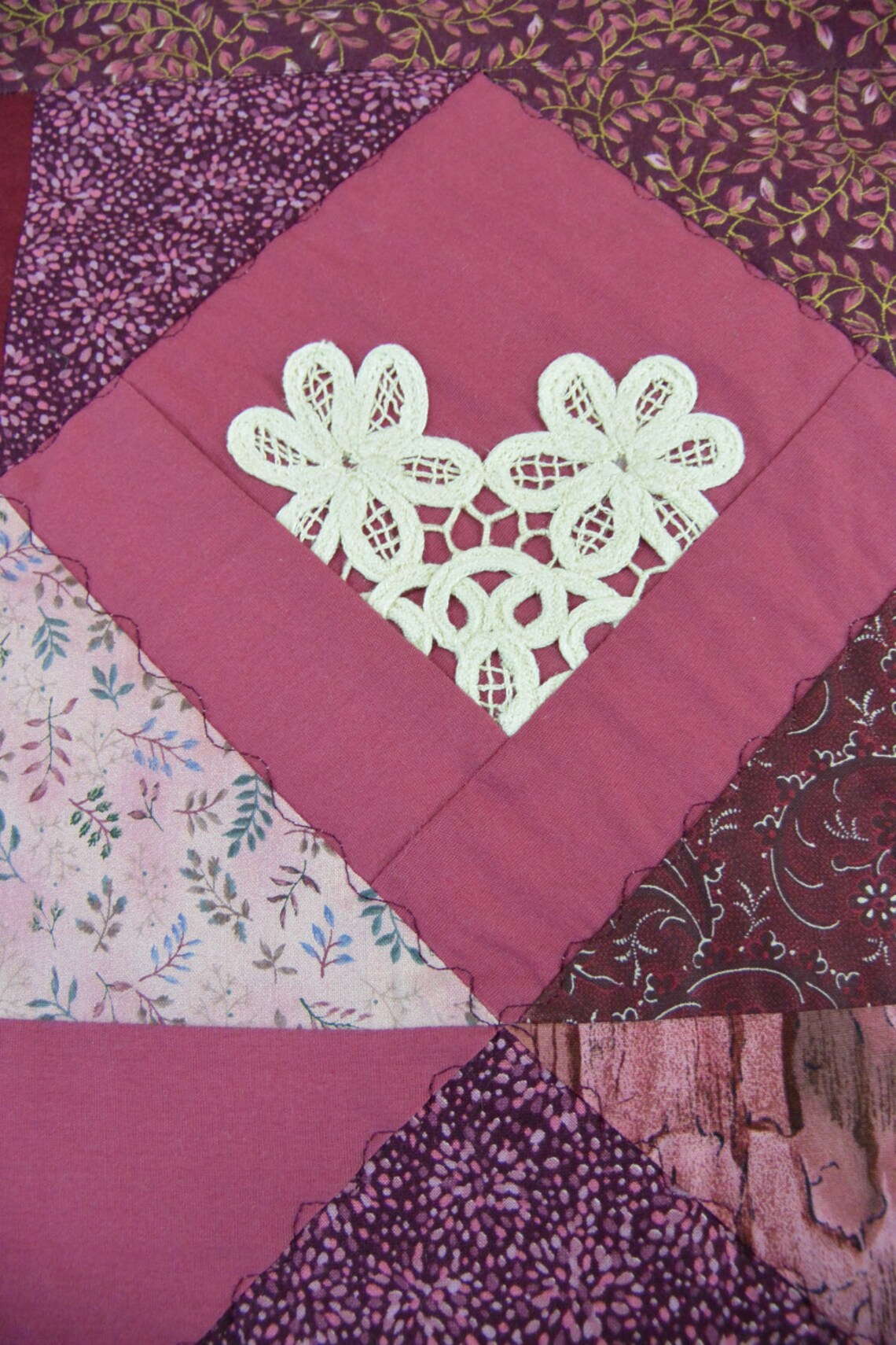 Lacey Hearts Quilt Etsy