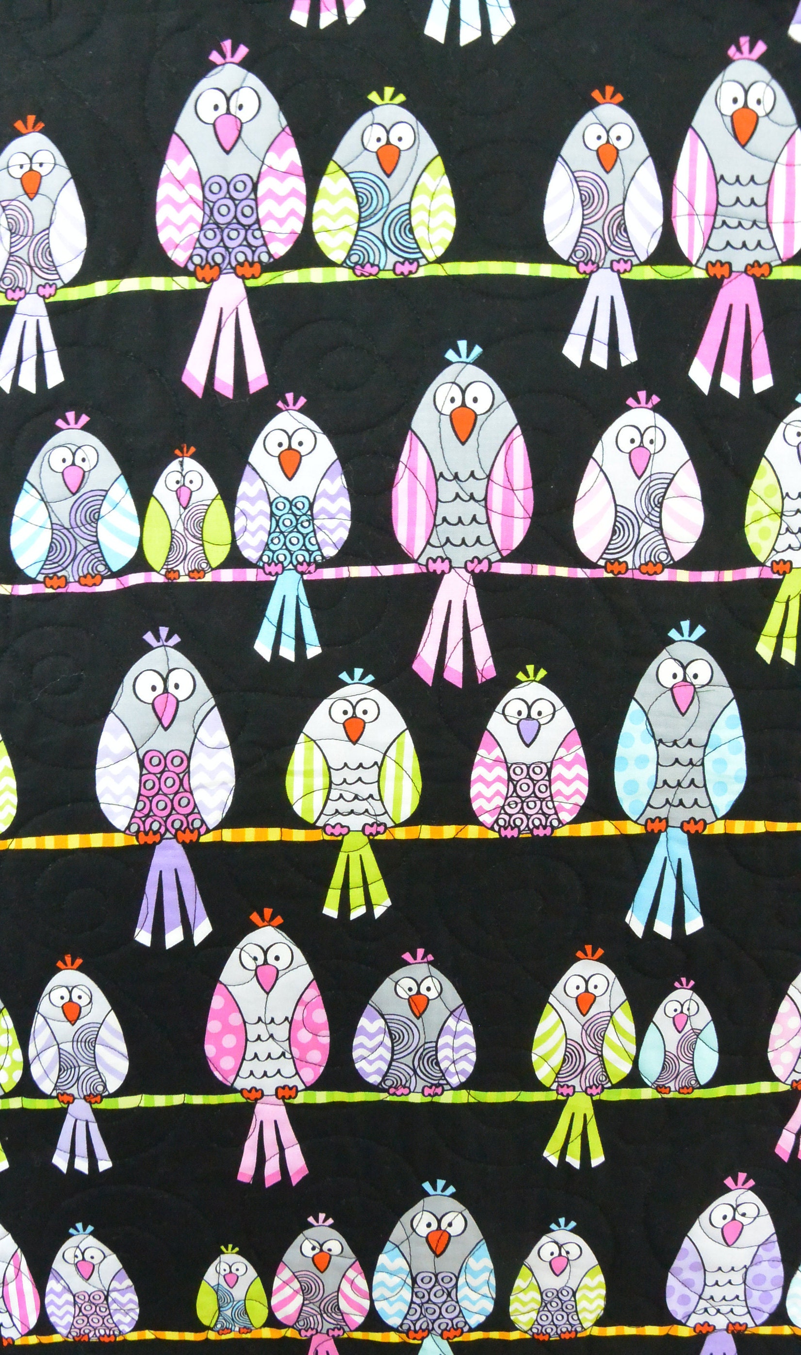 Birds on a Wire Quilt Etsy