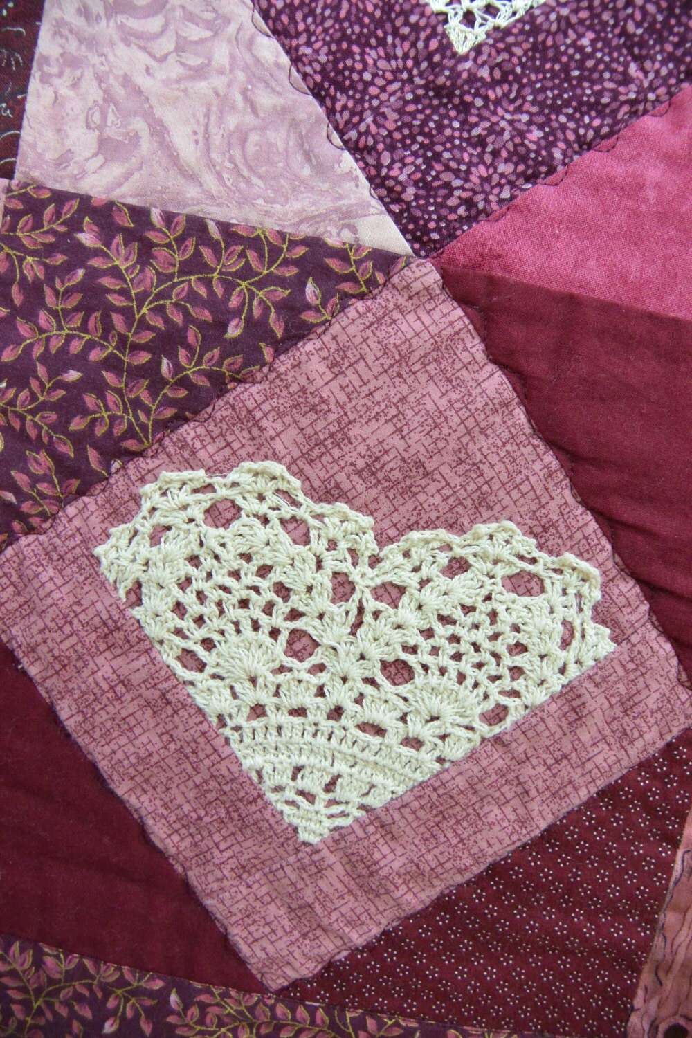 Lacey Hearts Quilt Etsy