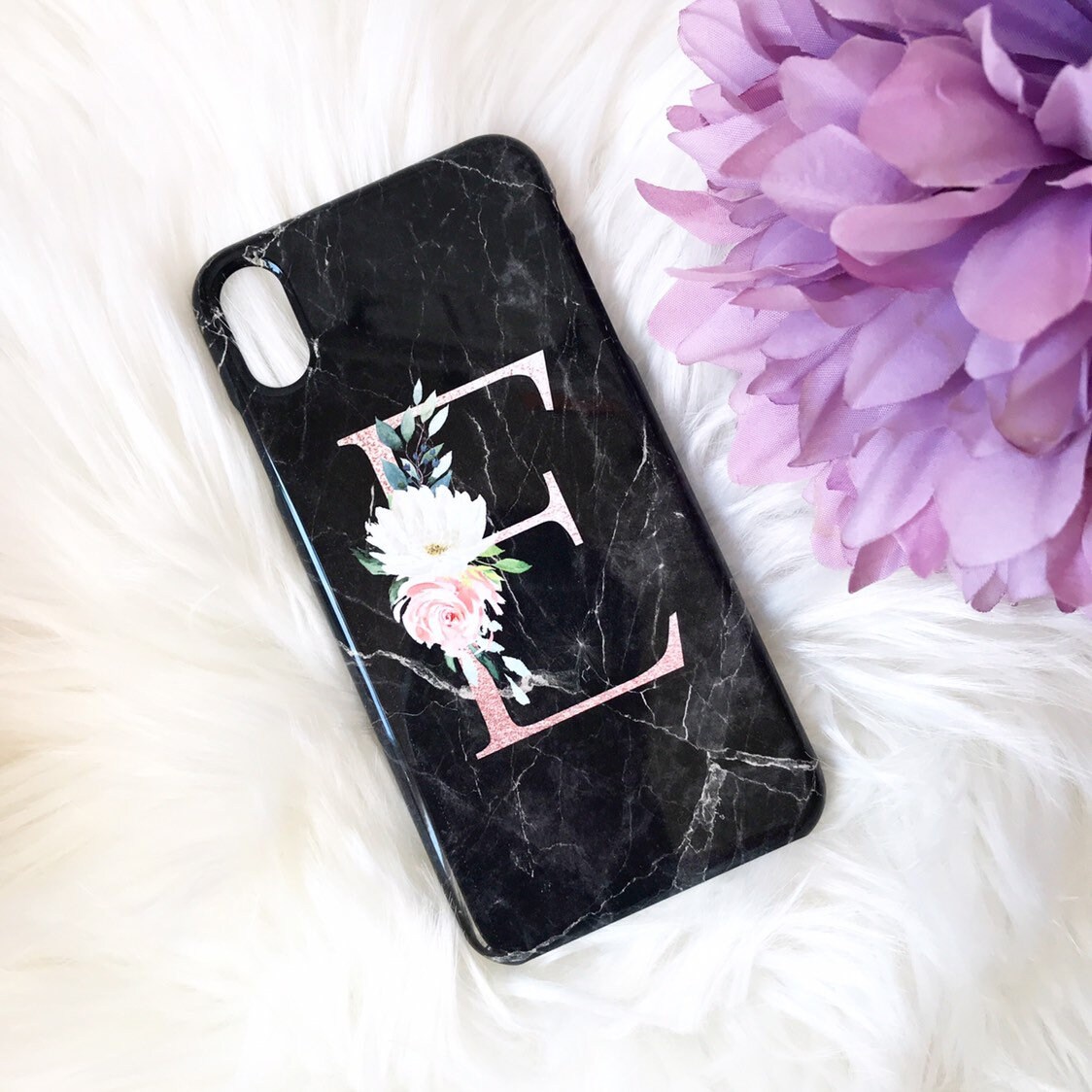 Rose Gold iPhone XR Case Black Marble iPhone XS Max Case Etsy