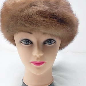 Brown Mink  Fur Hat, Brown Mink Fur Beret, Brown Mink Fur Beret, Mink Fur Hat, Mink Fur Beret, Mink Fur Cap