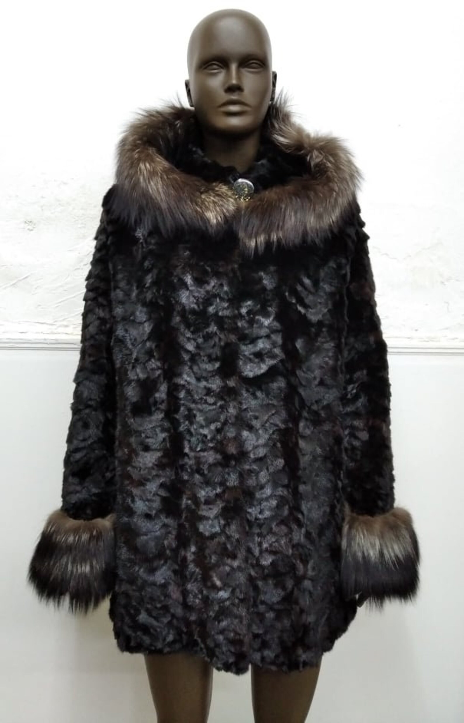Hooded Half Coat Mink Half Coat Women Half Coat | Etsy