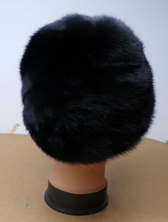 Luxury Brown Mink Fur Beret: Elegant Handmade Hat - Etsy