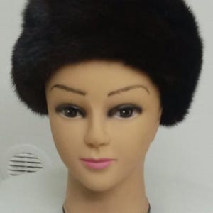 Classy Brown Mink Fur Hat, Brown Mink Fur Hat, Mink Fur Hat, Brown Mink Fur Hat,