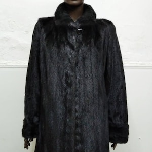 Black Mink Fur Coat,Classy Mink Half Coat, Elegant Mink Half Coat, Women Mink Coat,