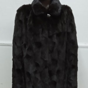 Luxury Brown Mink Fur Coat, Classy Mink Fur Coat, Brown Mink Fur Jacket, Elegant Mink Fur Coat,