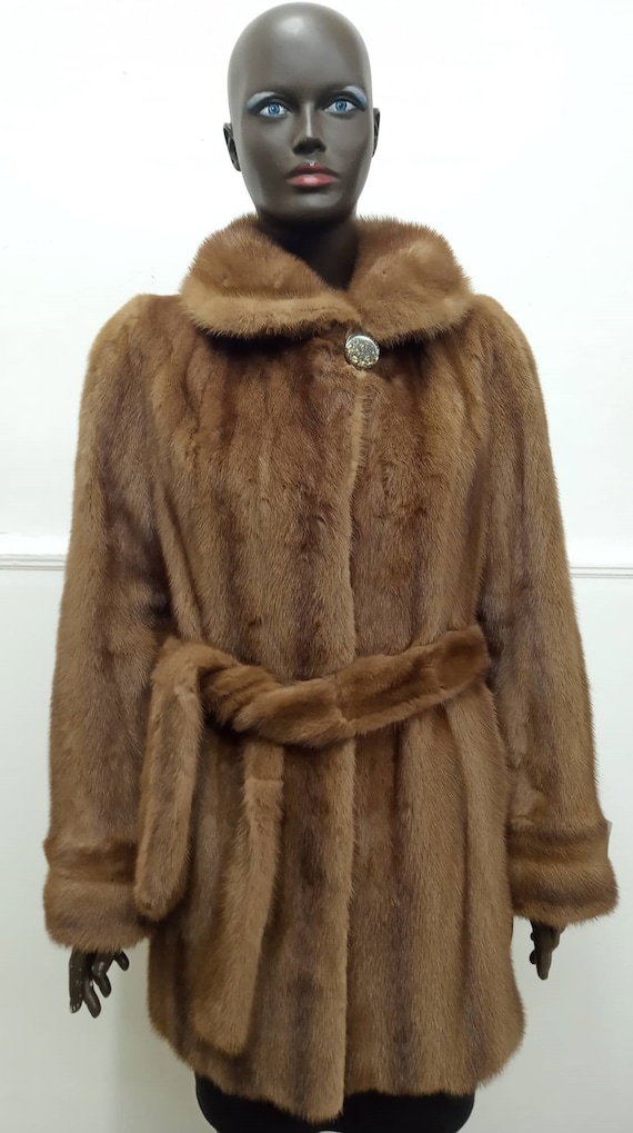 Monogram Mink Hooded Wrap Coat - Women - Ready-to-Wear