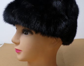 Mint Canadian Pastel Mink Fur Hat Cap Women Woman Size All 
