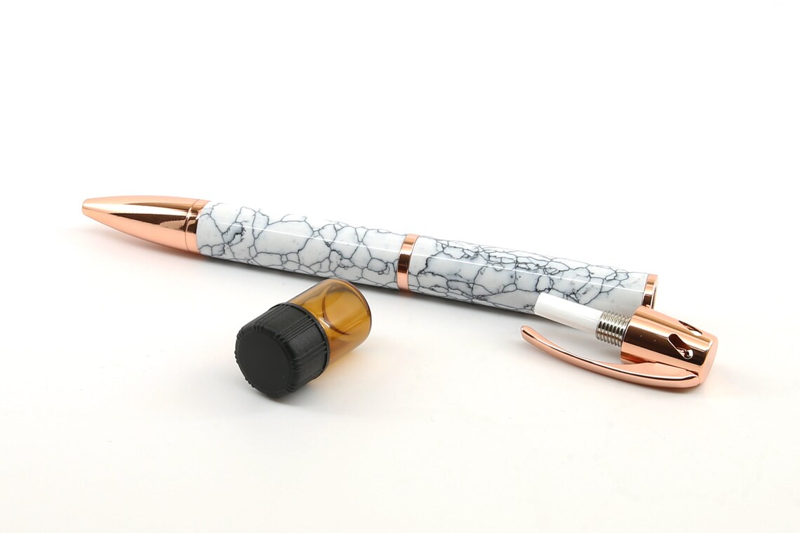 Aromatherapy Pen Essential Oil Diffuser Pen Polished Stone Etsy