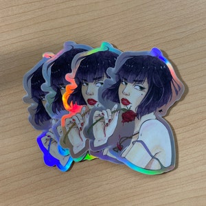Spilling Secrets Sticker, Holographic or Clear