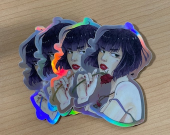 Spilling Secrets Sticker, Holographic or Clear