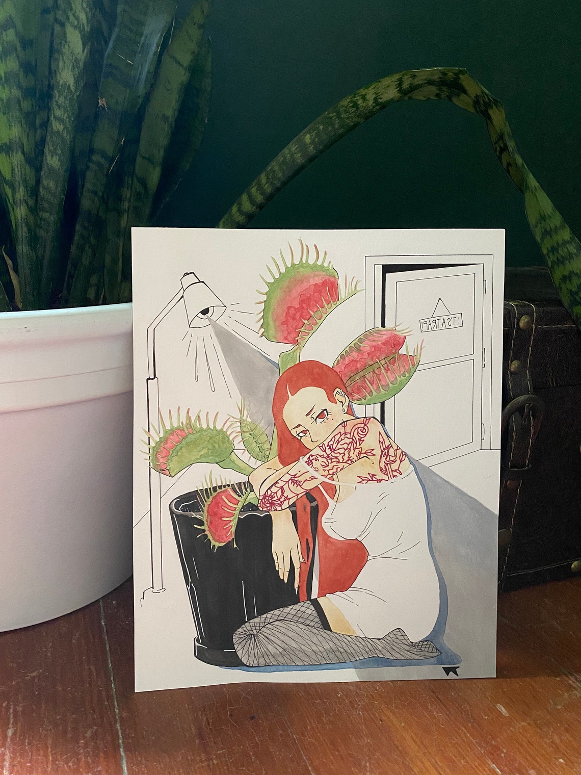 It's A Trap Original Painting Etsy