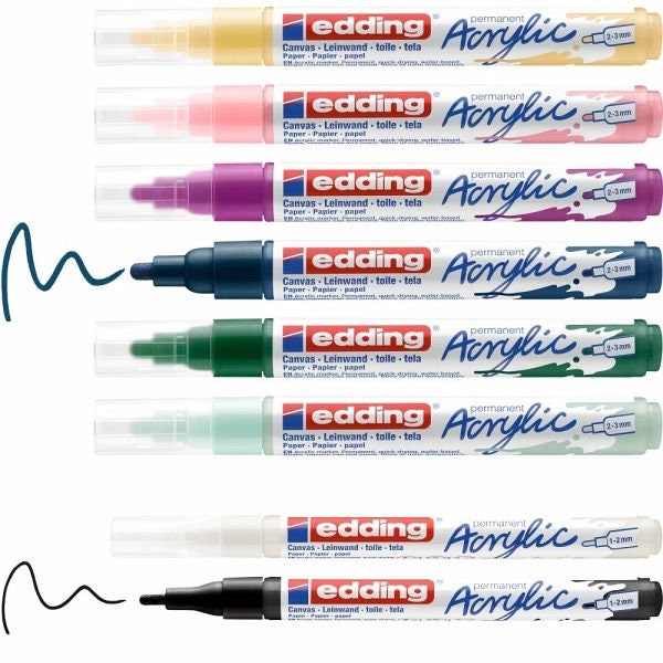 Edding Acrylmarker Acrylic 5300+5100 nordic 8er Starter Set