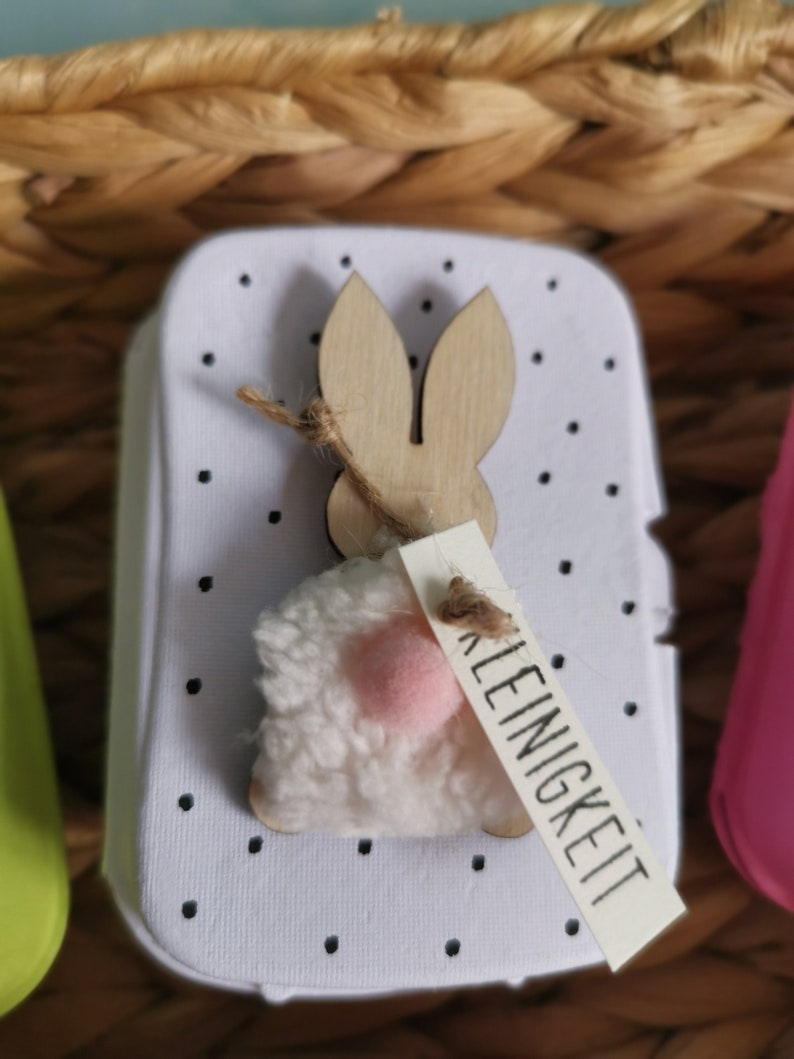 Wachtelei Mini 6 Eier Karton-Geschenk-Ostern-Mitbringsel-Happy Easter-Geburtstag-Geldgeschenk-Gutschein Verpackung-Kleinigkeit-Gastgeschenk Grau