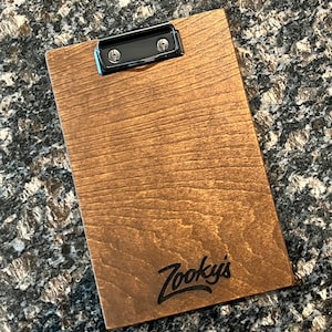 Personalized Clipboard check presenter